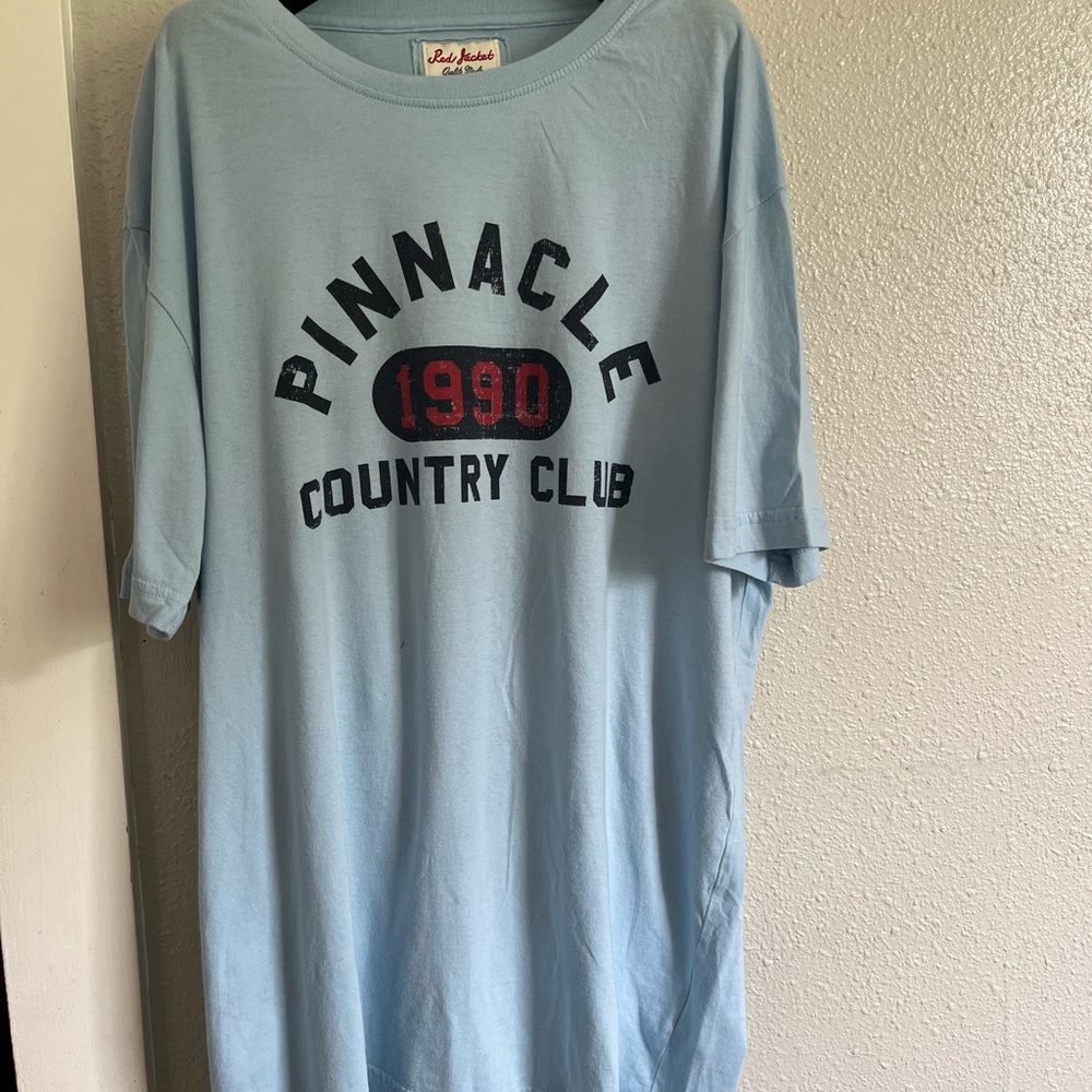 Red Jacket Blue Short Sleeve Tee